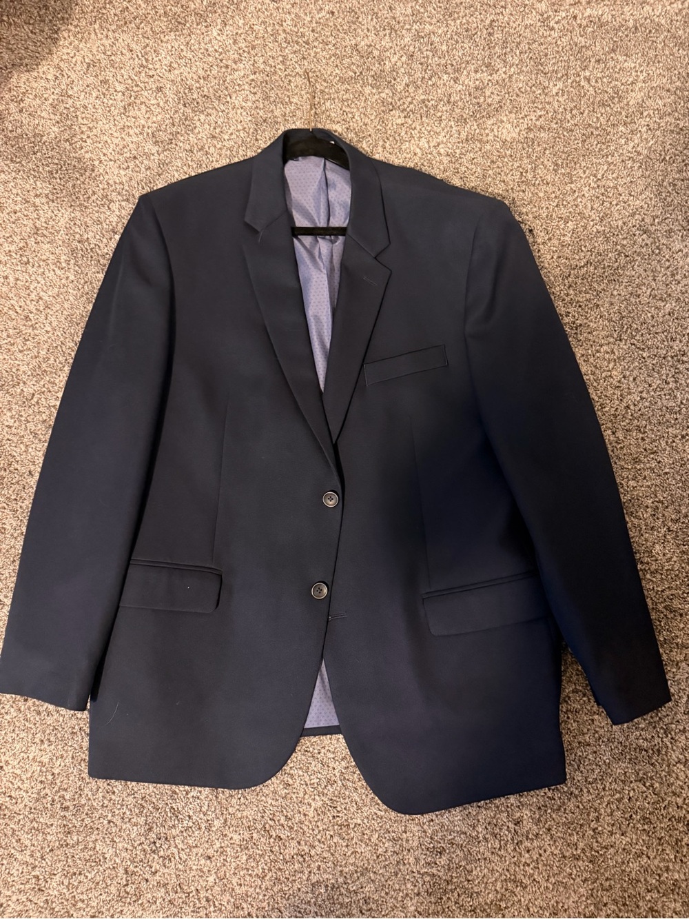 Saddlebred Classic Men's Navy Two-Button Blazer 48R
